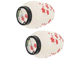 Lanternas Suspensas De Tecido Asiático Para Casa E Restaurante, Lanternas Decorativas Para Ambientes Internos Olysi Shop (pacote Com 2)