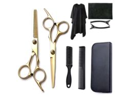 Kit De Tesoura De Corte Cabelo, 9pcs Ferramenta Profissional Para Corte De Cabelo, Para Cabeleireiros E Uso Doméstico Cuich