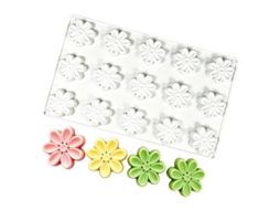 Formas De Silicone Florais Para Sobremesas, Bandeja Com 15 Cavidades Para Bolos, Chocolates E Outras Preparações Decorativas. Ideais Para Confeitaria