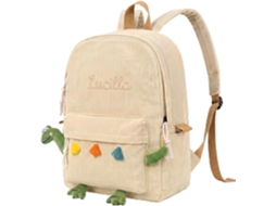 Mochila Infantil Personalizada Com Nome, Escolar De Veludo Cotelê Para Meninas E Meninos, Jardim