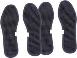 2 Pares De Palmilhas Bambu Para Cuidados Com Os Pés, Almofadas Antiderrapantes Para Calçados, Pretas, Para Atividades