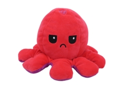 Boneca De Pelúcia De Polvo Reversível Double-sided Flip Animal Multicolor Brinquedo Para Bebê(rosa Roxo)