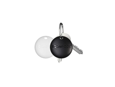 Pacote com 2 porta-chaves Airtag Boomtag compatíveis com Apple Find My Ipx5 Black Boompods