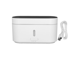 Difusor de aromática com chama 300ml umidificador ultrassônico USB com luz LED 3 modos S/MARCA