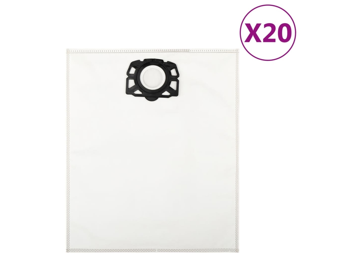 Vidaxl Sacos De Aspirador De Pó Para Karcher Wd4 20 Pcs