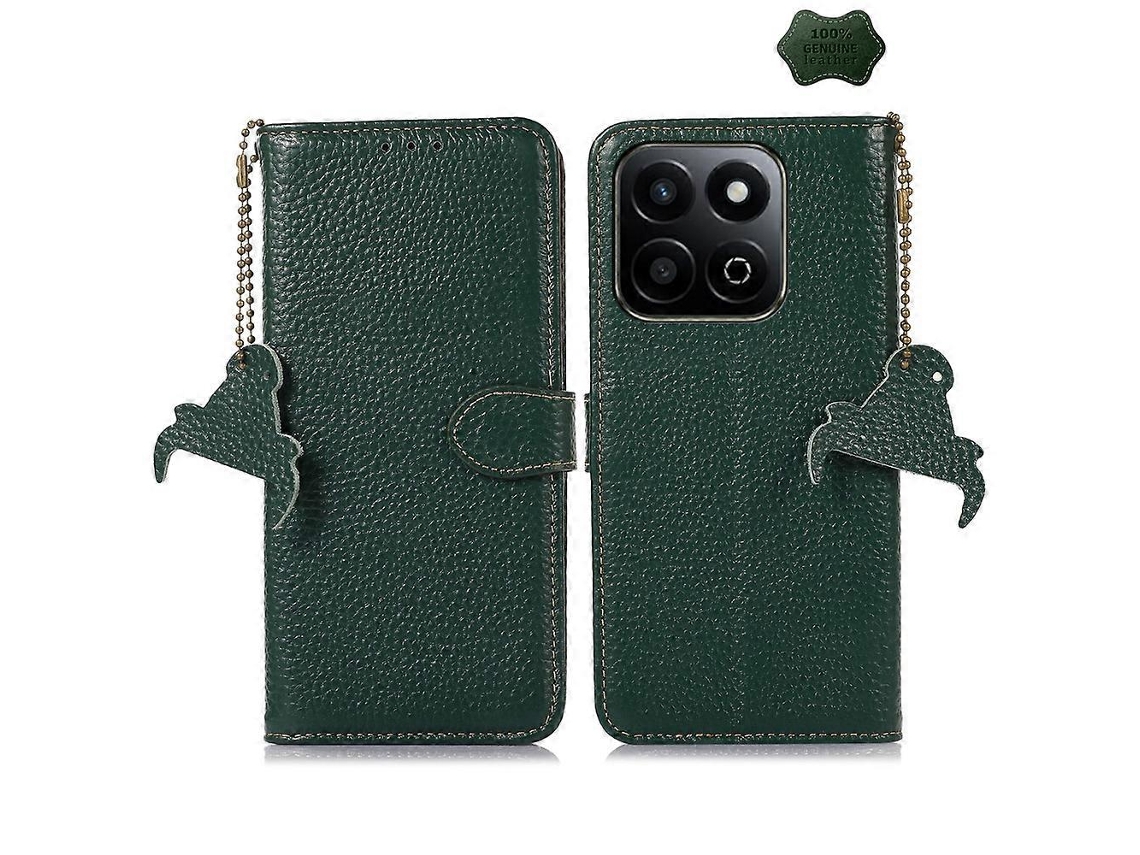Capa De Celular Em Couro Com Textura De Lichia E Proteção Rfid Para Honor Play 60 Plus