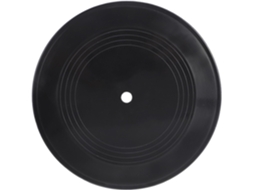 Conjunto De 10 Discos De Vinil Decorativos Pretos Para Decoração De Paredes Internas.