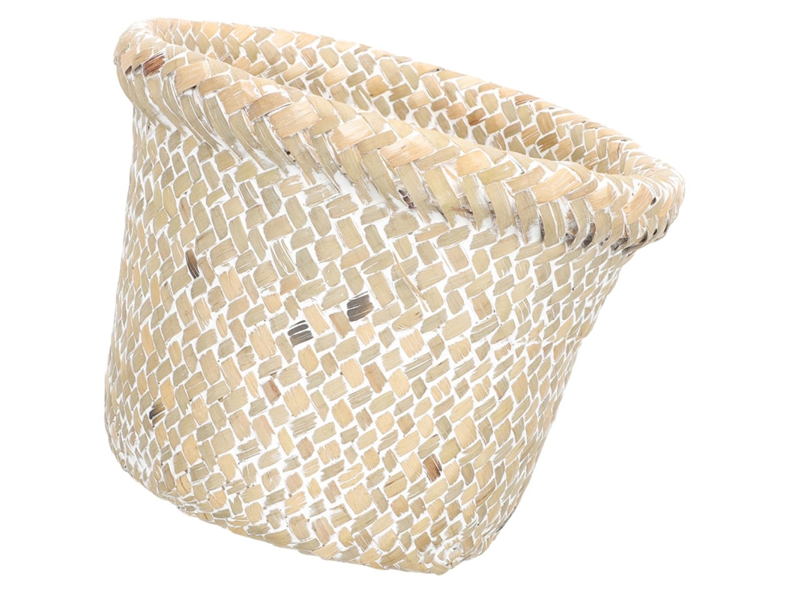Cesto de Arrumação Vintage Feito Rattan Natural. Durável e Resistente Ao Desgaste, Adequado como CHABERLU
