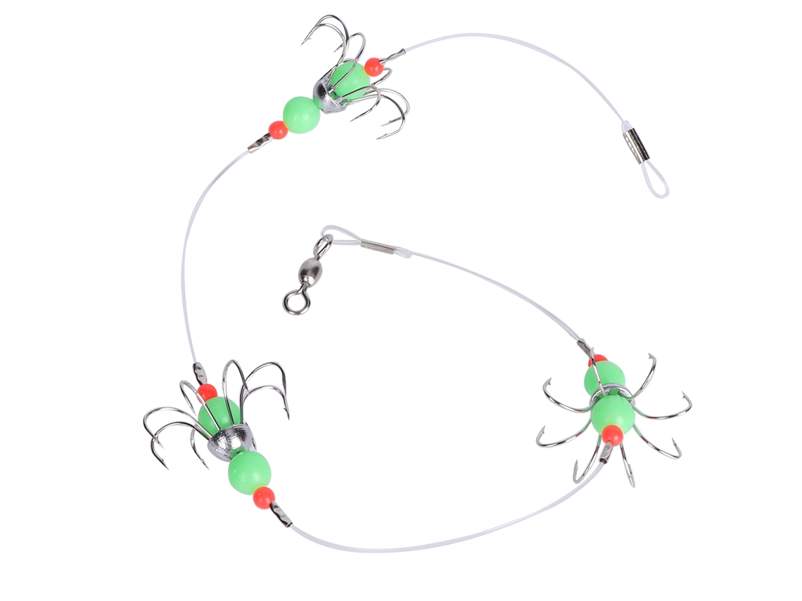 Anzol Luminoso Squid Pesca Noturna Acessório Verde Fluorescente
