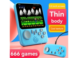 Console De Videogame Portátil Retrô Com 666 Jogos Embutidos Em Azul, Cor Macaron, Adequado Para Viagens SUNNY SPACES