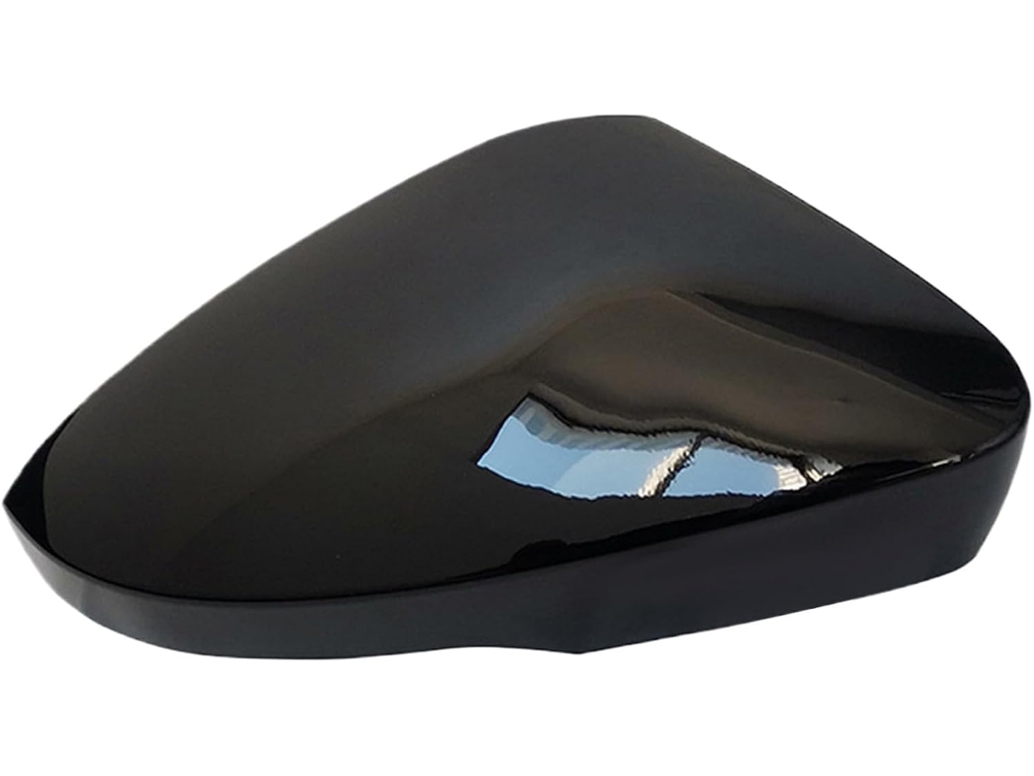 Capa De Espelho Retrovisor Lateral Estilo Carro Em Preto Brilhante