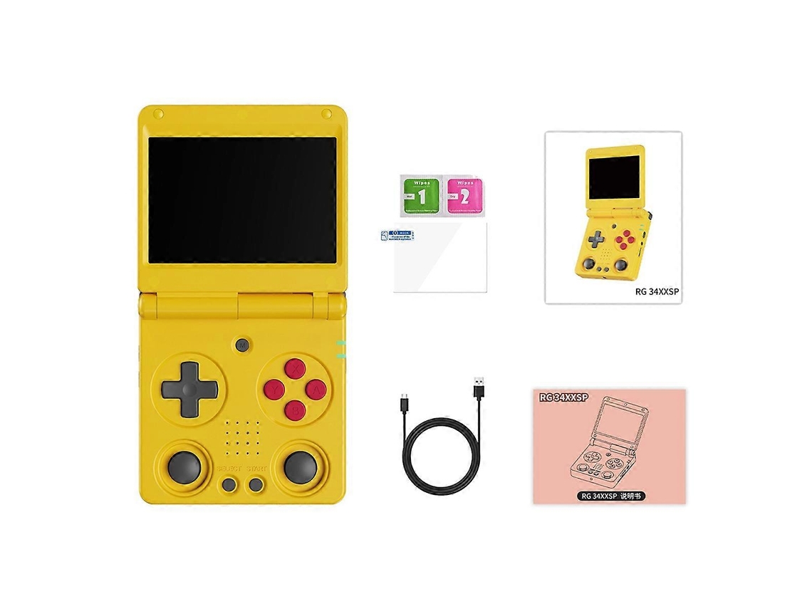 Console De Jogos Portátil Rg34xxsp Flip Com Tela Ips De 3,4 Polegadas, B Nostalgia88