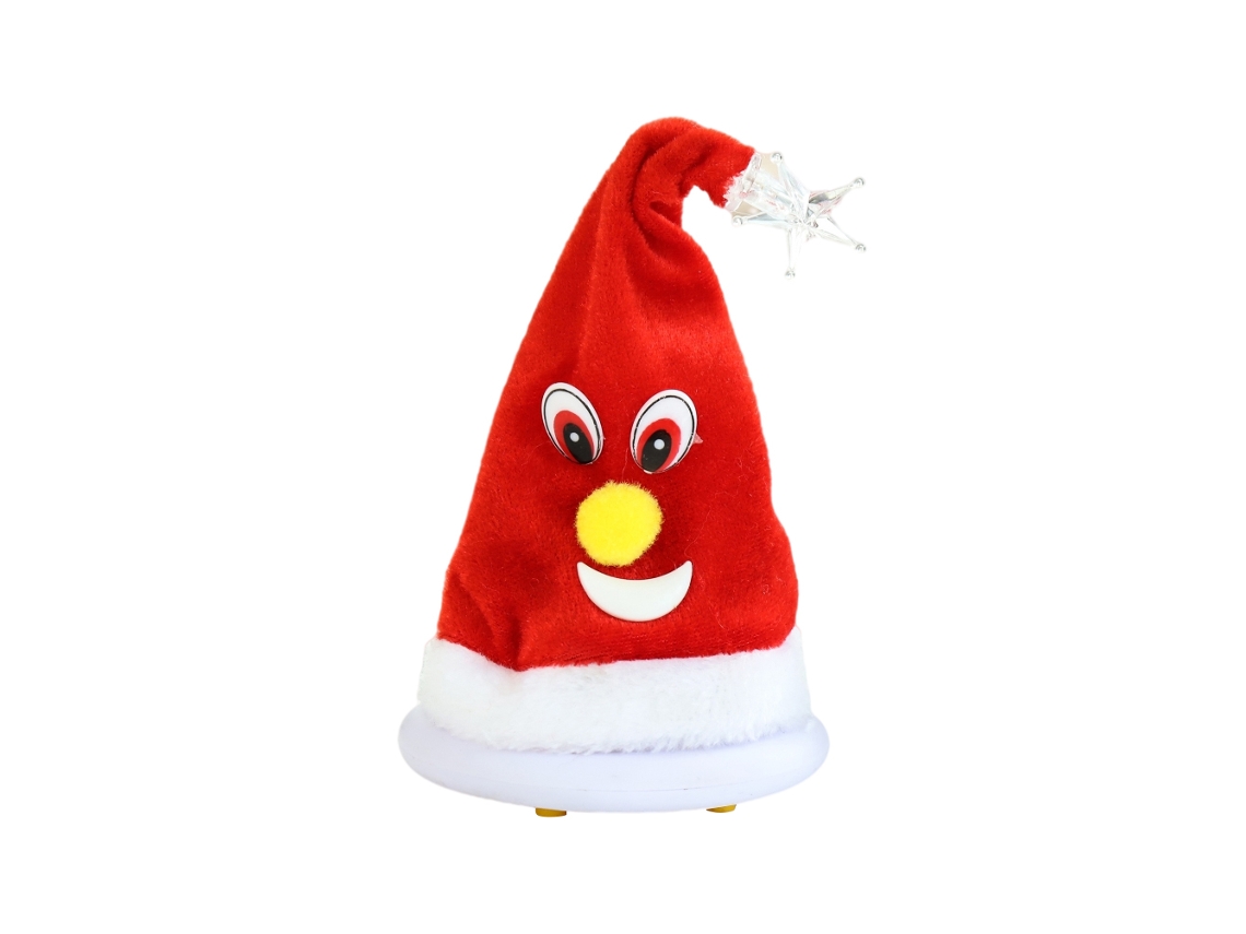Primerox chapéu de Natal Cantor e Dançante Luminoso Brinquedo Elétrico Presente Infantil