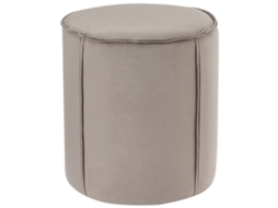 Pufe BELIANI Sedona De Veludo Taupe 40x40x43