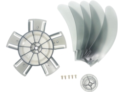 Hélice de Plástico Substituição para Ventilador Pedestal, Mesa e Parede Funcionamento Silencioso CHABERLU