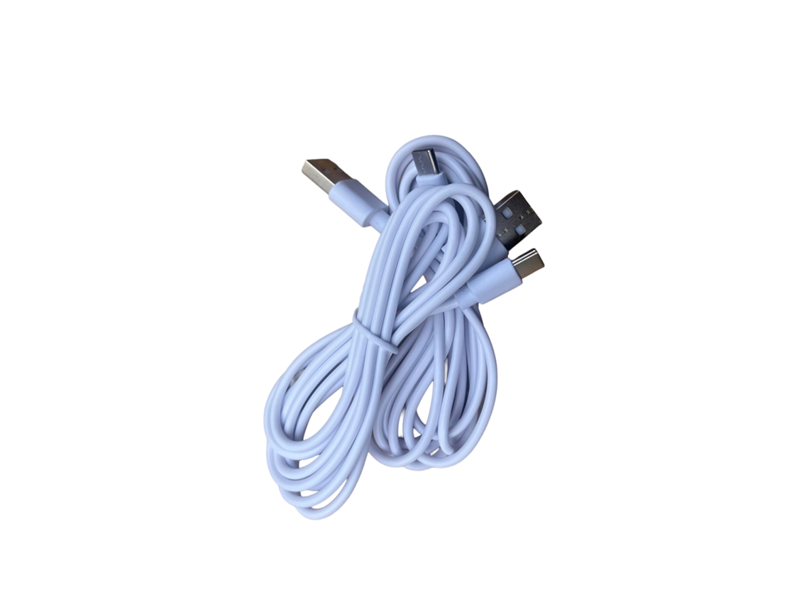 Laxiscreed Cabo De Carregamento Type-c 1,5m Compatível Com Dispositivos Usb Com Padrão Rohs2.0 Branco