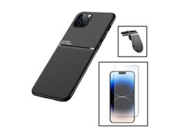Capa para iPhone 15 Pro Max PHONECARE Vidro Temperado Magnética Premium Preto