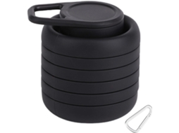 Copo Portátil Caneca De Café De Silicone, 600 Ml, Garrafa De Água Dobrável Com Tampas De Silicone Gokoco