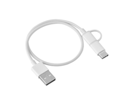 Cabo 2 em 1 Android Type C EOOCOO (Transferência de Dados, QC3.0)