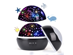 Projetor De Céu Estrelado Em Led, Luz Noturna Para Bebês, 2 1 Mundo Marinho, Zqkla Aquaforge