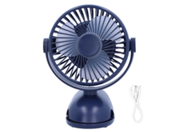 Clip Fan (silencioso, Vento Super Forte) Recarregável Com Três Lâminas Usb Mini 4 Velocidades Ajustáveis Com Bateria Interna Ventilador De Mesa Clip