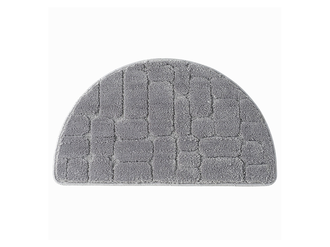 Tapete Microfibra Confortável 68x40cm Cinza S/MARCA