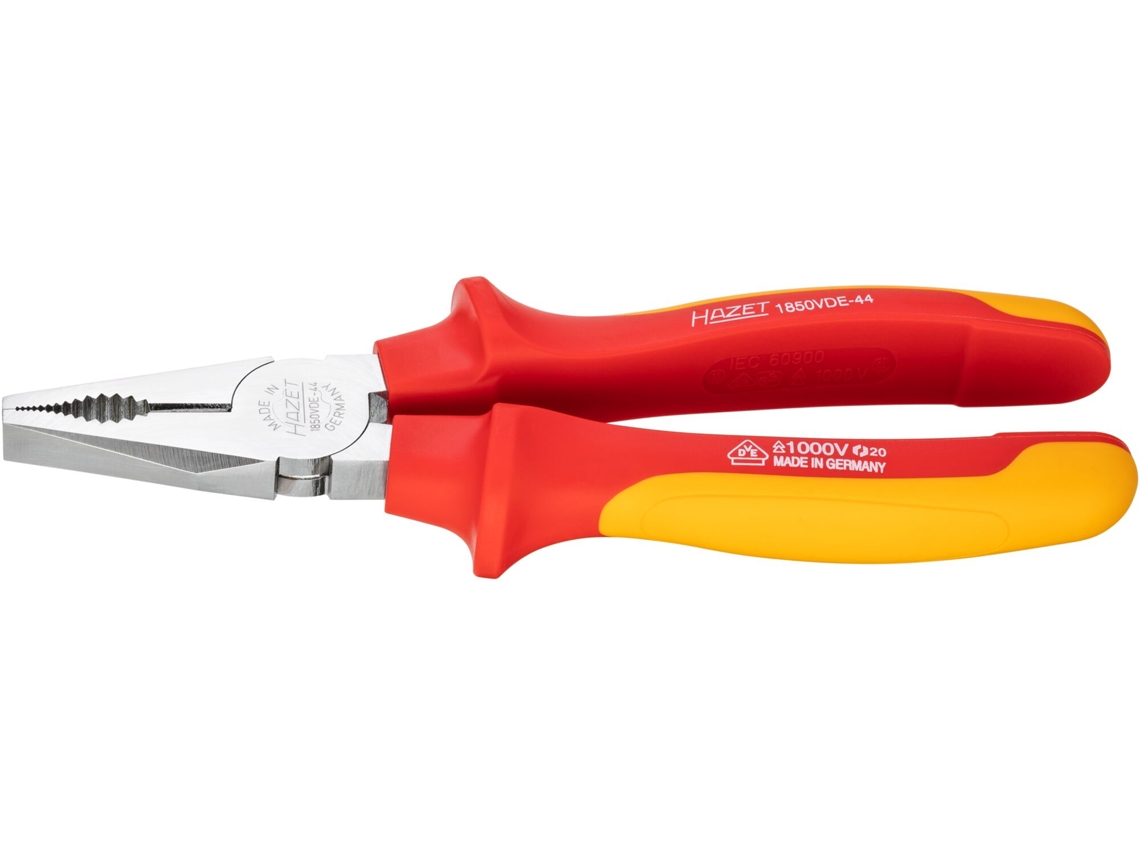 Alicate universal HAZET 1850Vde-44 com isolamento protetor: 200 mm