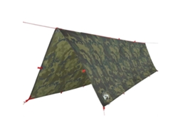 vidaXL Lona de campismo 506x306 cm impermeável camuflagem