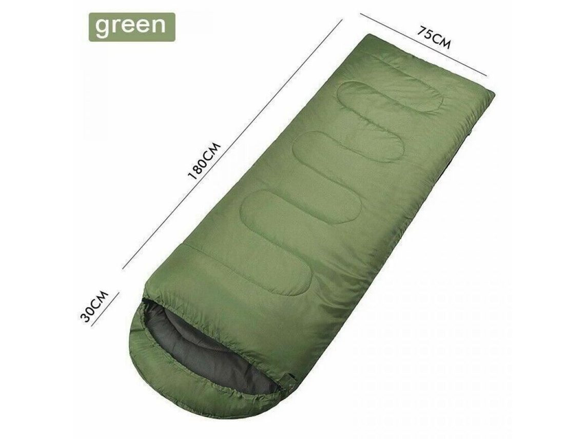 Saco de Dormir Individual 4 Temporadas Verde S/MARCA 2026