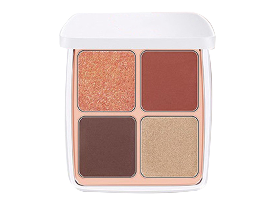 Paleta De Sombras De Ojos Con 4 Colores Altamente Pigmentados Para Mujer Texturas Mate Y Glitter