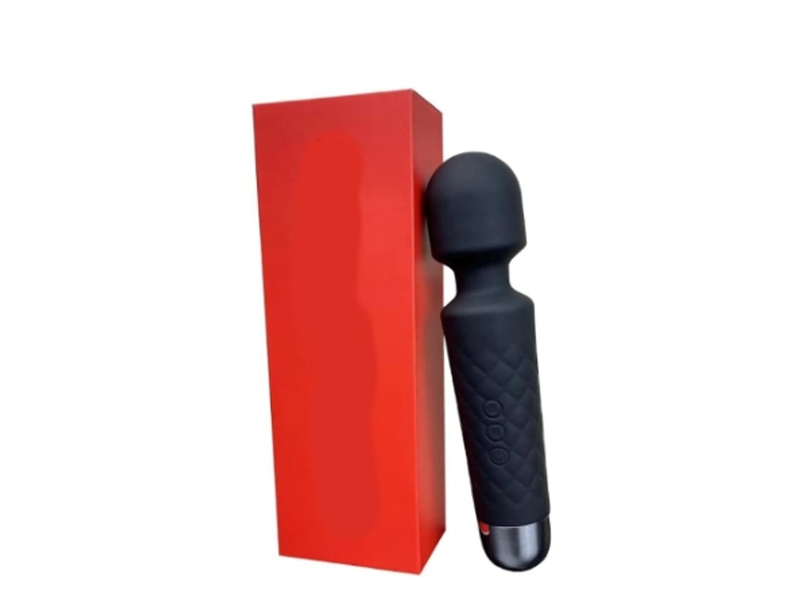 Poderoso Massageador Pessoal Recarregável Silencioso E À Prova Dágua 20 Padrões E 8 Velocidades Masculino E Feminino Preto Yunzii