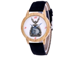 Reloj De Cuarzo Casual Para Hombres, Mujeres Y Niñas Con Correa De Denim Negro