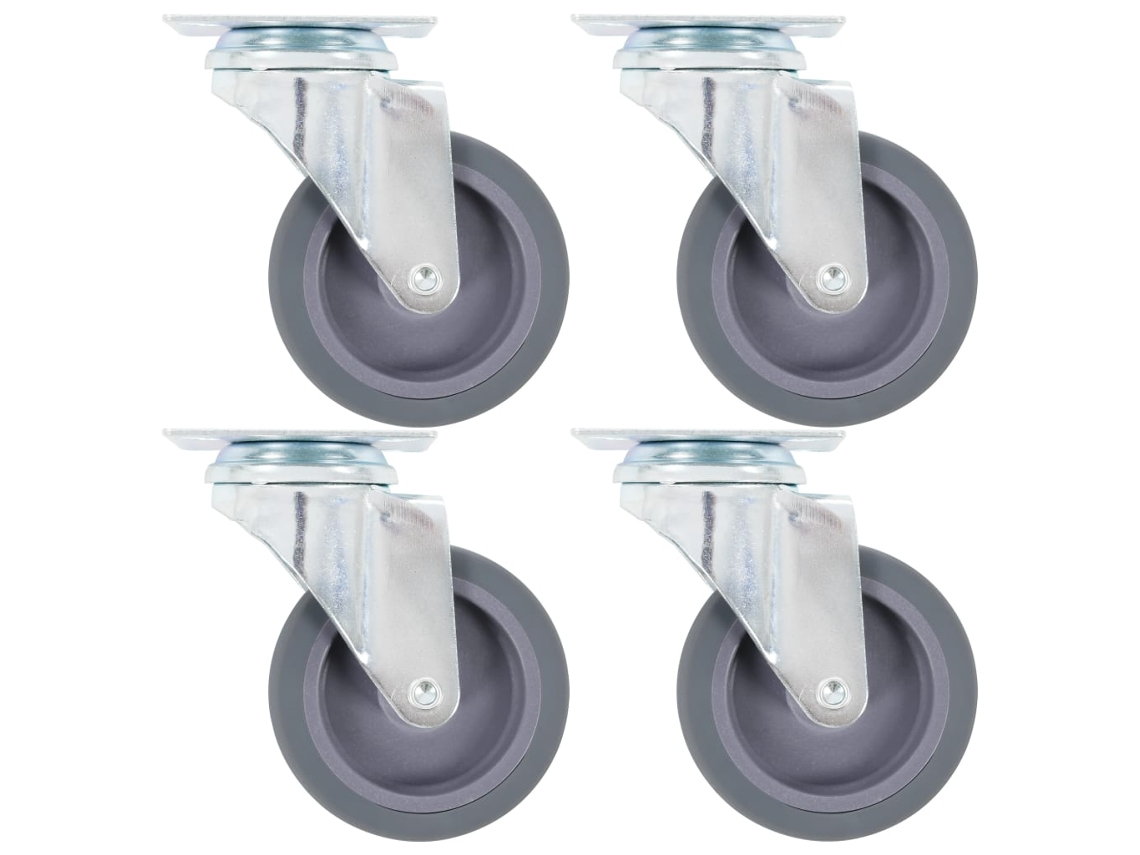 Vidaxl Rodas Giratórias 4 Pcs 75 Mm