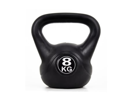 Kettlebell Revestido Em Vinil Preto 8Kg COSHANO