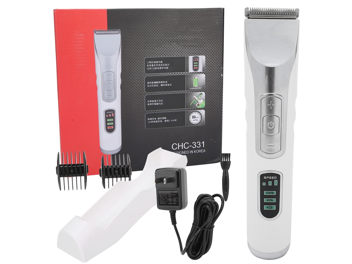 2026 cortador de Cabelo Elétrico para Homens com 2 Pentes Guiadores Ferramenta de Corte e Recorte 100‑240v