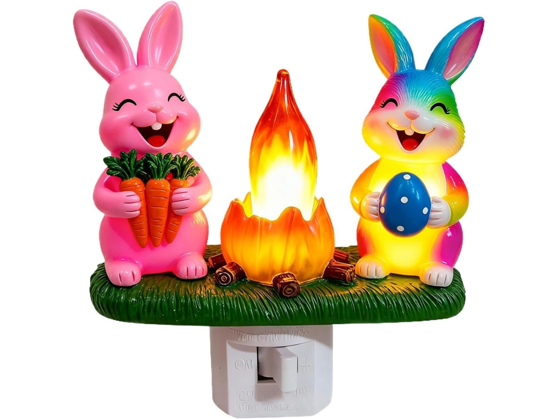Luminária De Páscoa, Decoração Quarto Iluminada Para A Primavera