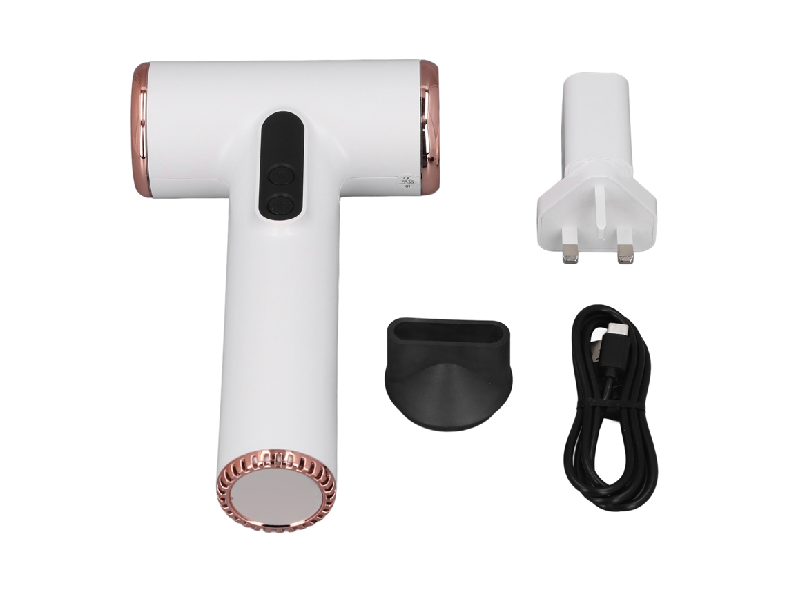 Aetheria secador de Cabelo Sem Fio Recarregável Via Usb 200w Portátil Compacto 15600mah com Bico
