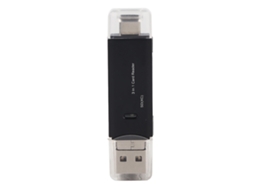 Leitor de Cartões Micro USB Tipo C 3 em 1 CHABERLU