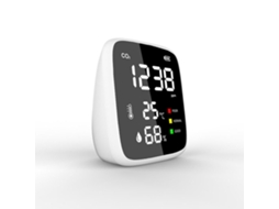 Lurelia Medidor De Qualidade Do Ar 3 Em 1 Co2, Temperatura/humidade, Sensor Ndir, Com Visor Lcd, Bateria 1600 Mah, Colorido