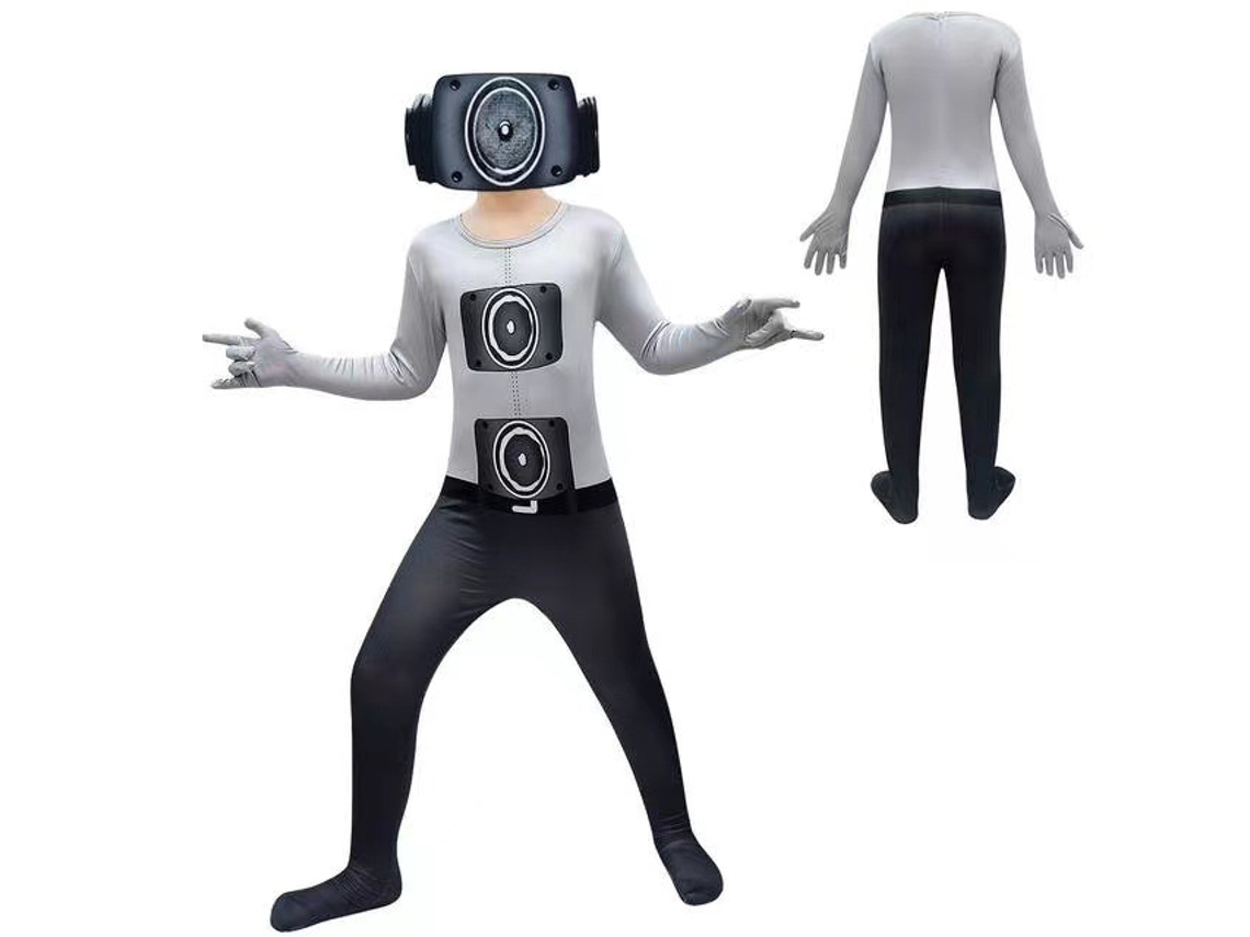 Conjunto de Cosplay de Tv Man Toilet Man Onesie Máscara 110