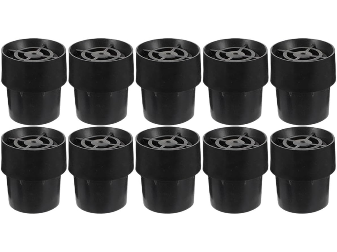 Conjunto De 10 Protetores Borracha Pretos Para Pés Móveis,