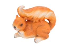 Figurino de esquilo de resina para decoração de jardim