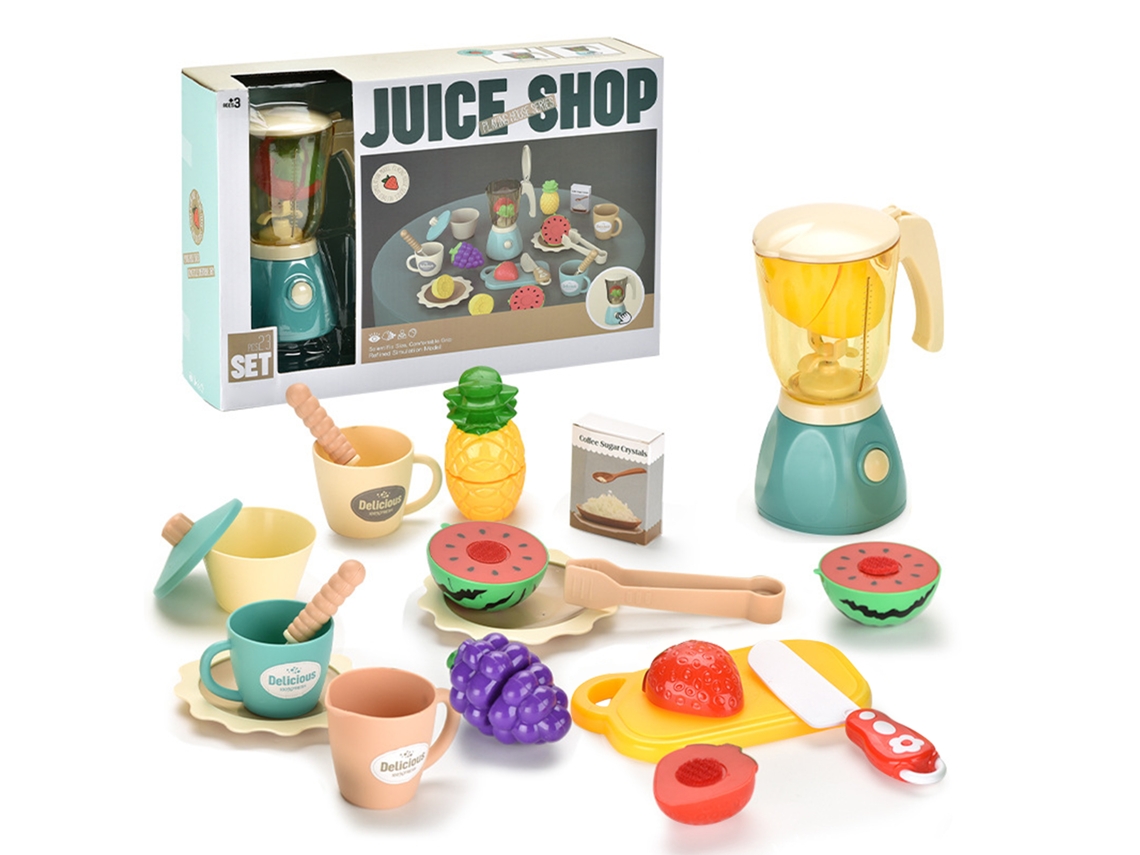 Mali brinquedos de Cozinha para Crianças Kit Simulação Culinária com 25 Acessórios Seguros Multicolorido