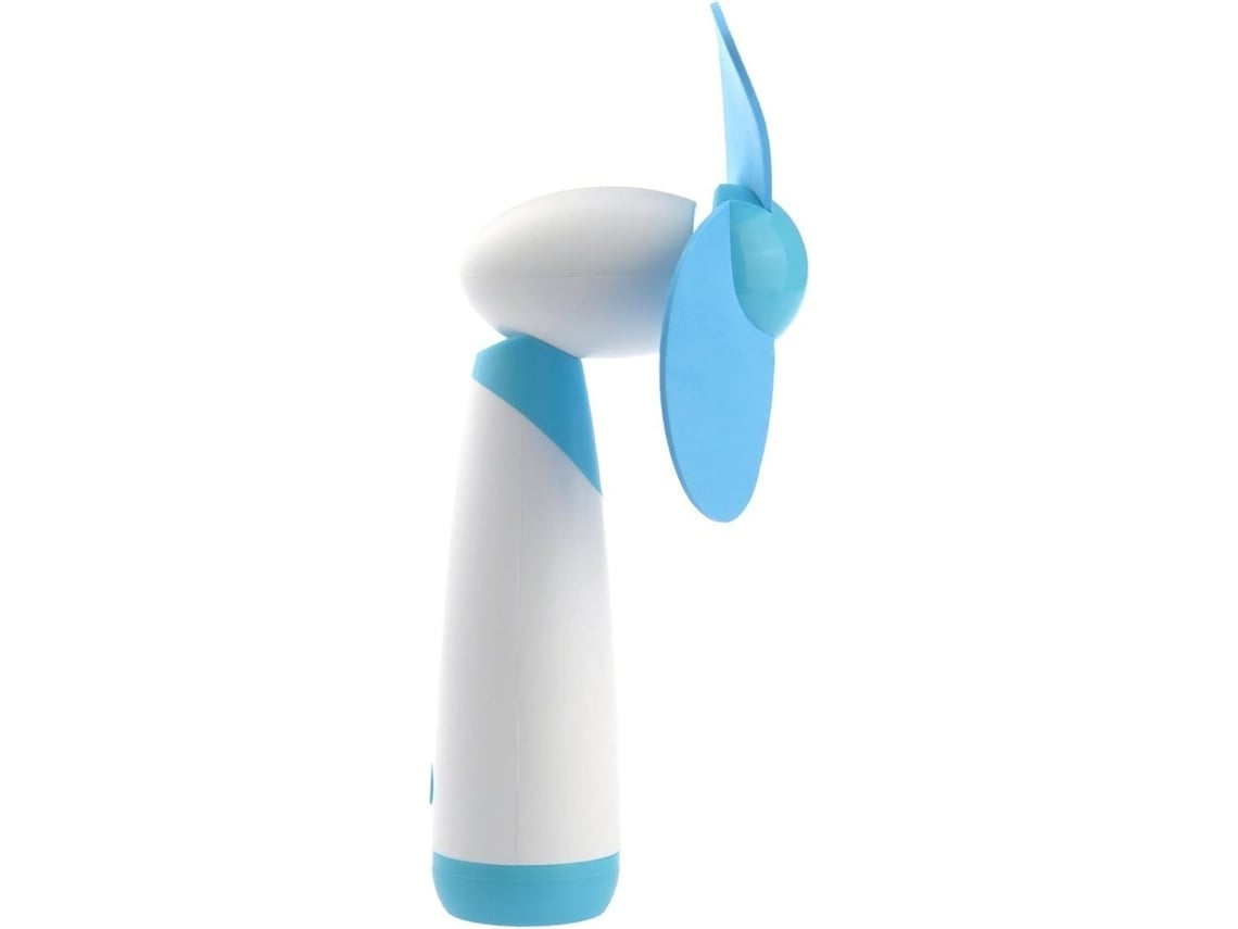 Mini Ventilador Portátil Com Bateria De Ventilador Pessoal Lâminas De Espuma Macia Alimentadas Para Casa E Viagens 2 Unidades Azul Lalamoli