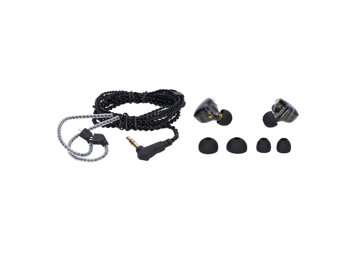 Auriculares con cable, graves potentes, cancelación de ruido, estéreo, sin micrófono, negro S/MARCA