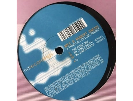 Vinil A Thing Called Love Remixes End Recordings