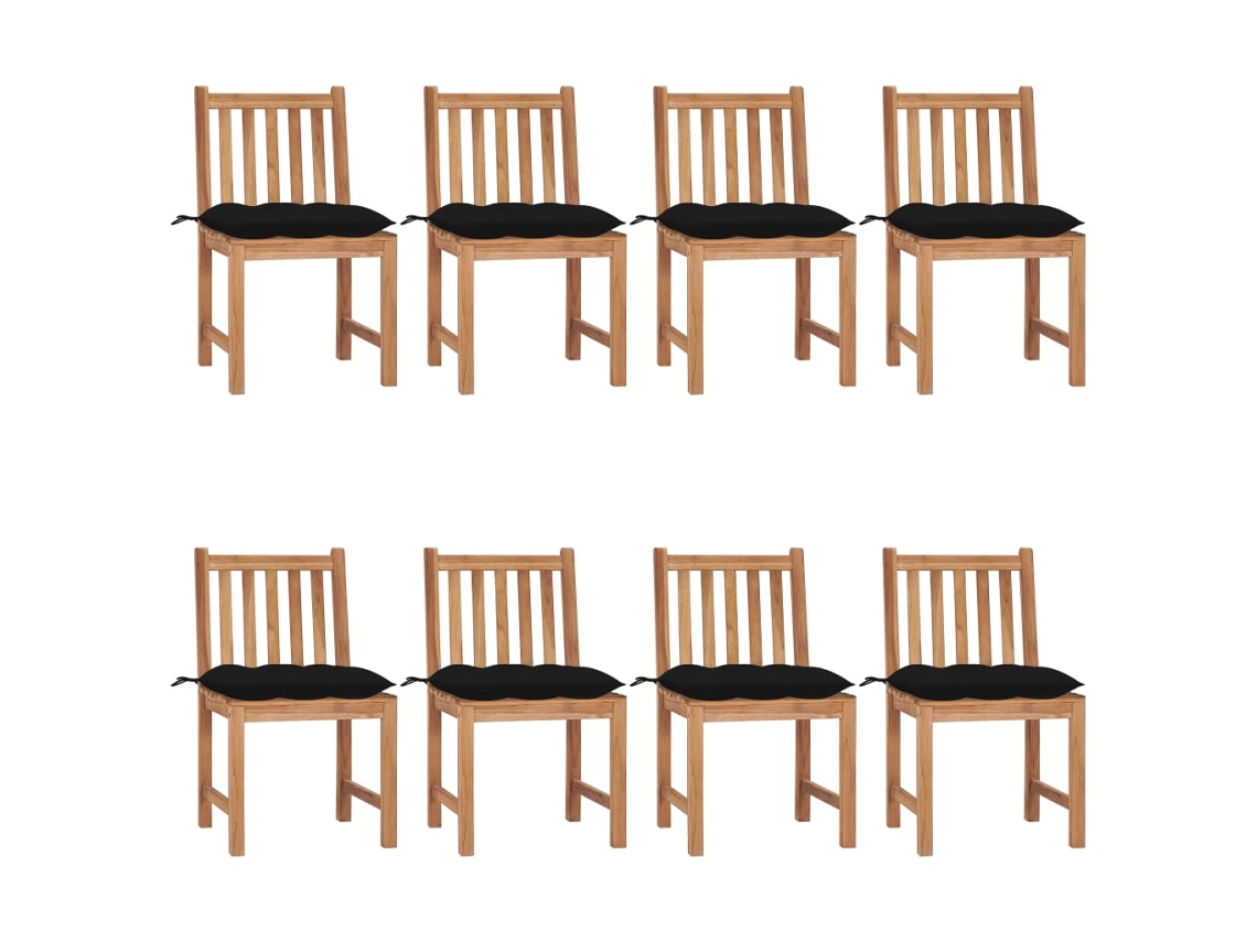 Garden Chair, Garden Chairs Vidaxl Preto Madeira (n/a)