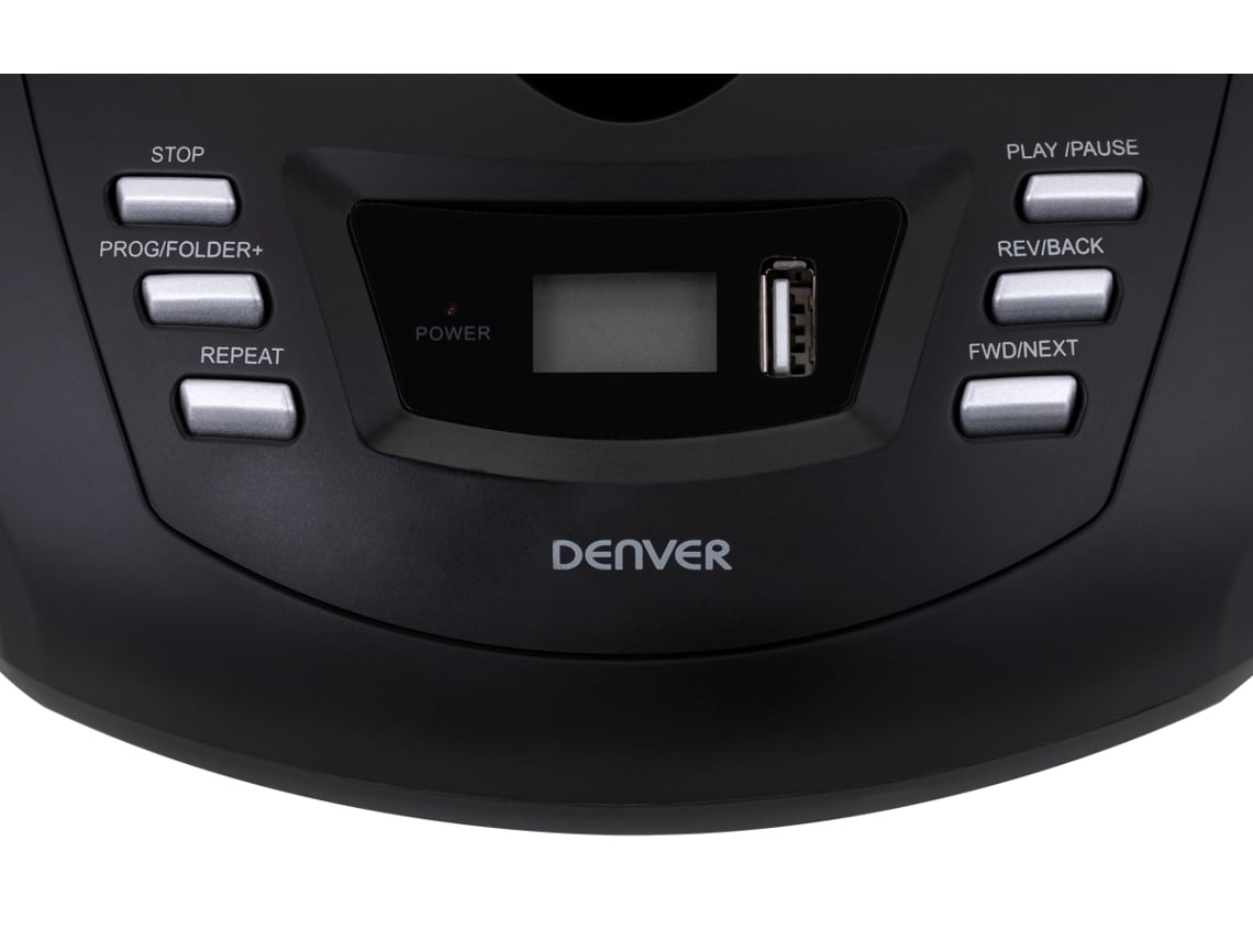 Rádio Boombox DENVER TCU211 (Preto Analógico FM Corrente