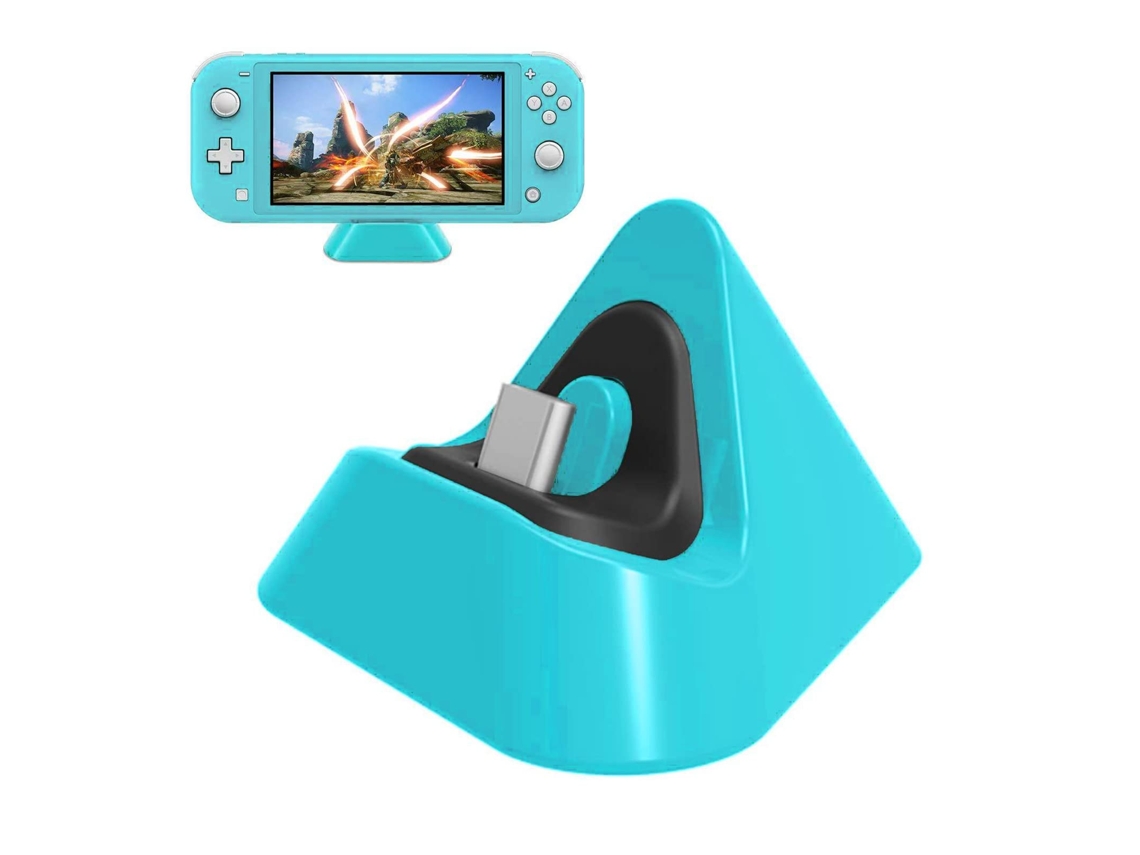 Base de Carregamento Suporte de Carregamento Portátil Tipo C para Switch/Lite Host.Azul