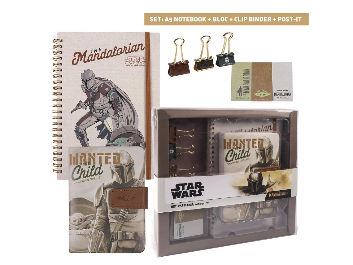 Disney SET DE PAPELERÍA THE MANDALORIAN THE CHILD 26.0 X 23.5 X 3.0 CM